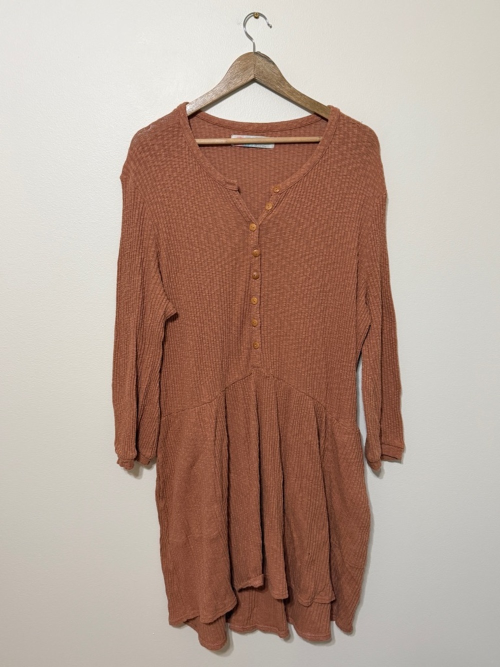 Free People Beach Dress Size Large Button Up Blossom - Picture 2 of 10